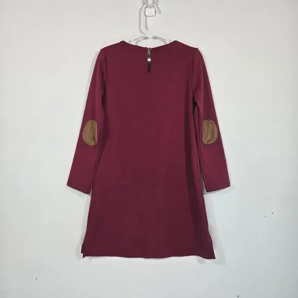 Hope & Henry Quilted Ponte Burgandy Riding Dress. Size 7. - Picture 2 of 8